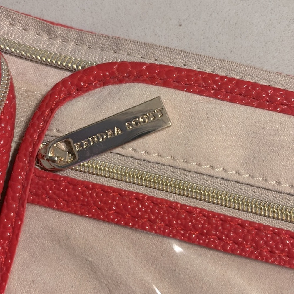 [Kendra Scott] Getaway Collection Red Leather Sectional Travel Jewelry Organizer - Picture 10 of 12